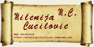 Milenija Čučilović vizit kartica